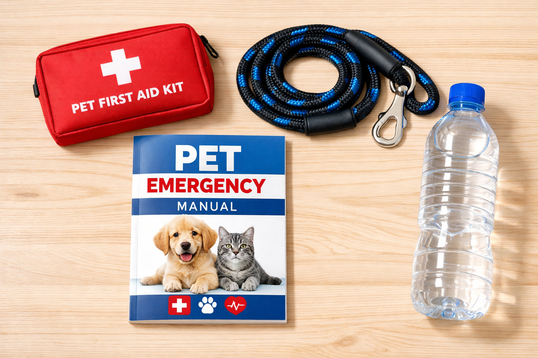 Manual de supervivencia y kit de primeros auxilios para prevenir riesgos ambientales para mascotas